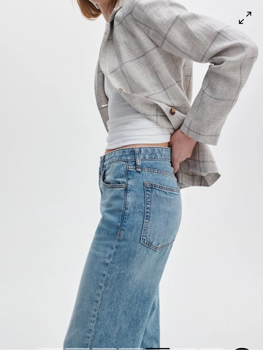 NEW rag & bone Logan Featherweight Wide Leg Jeans. Ultra Lightweight Edition 28 - Picture 4 of 11